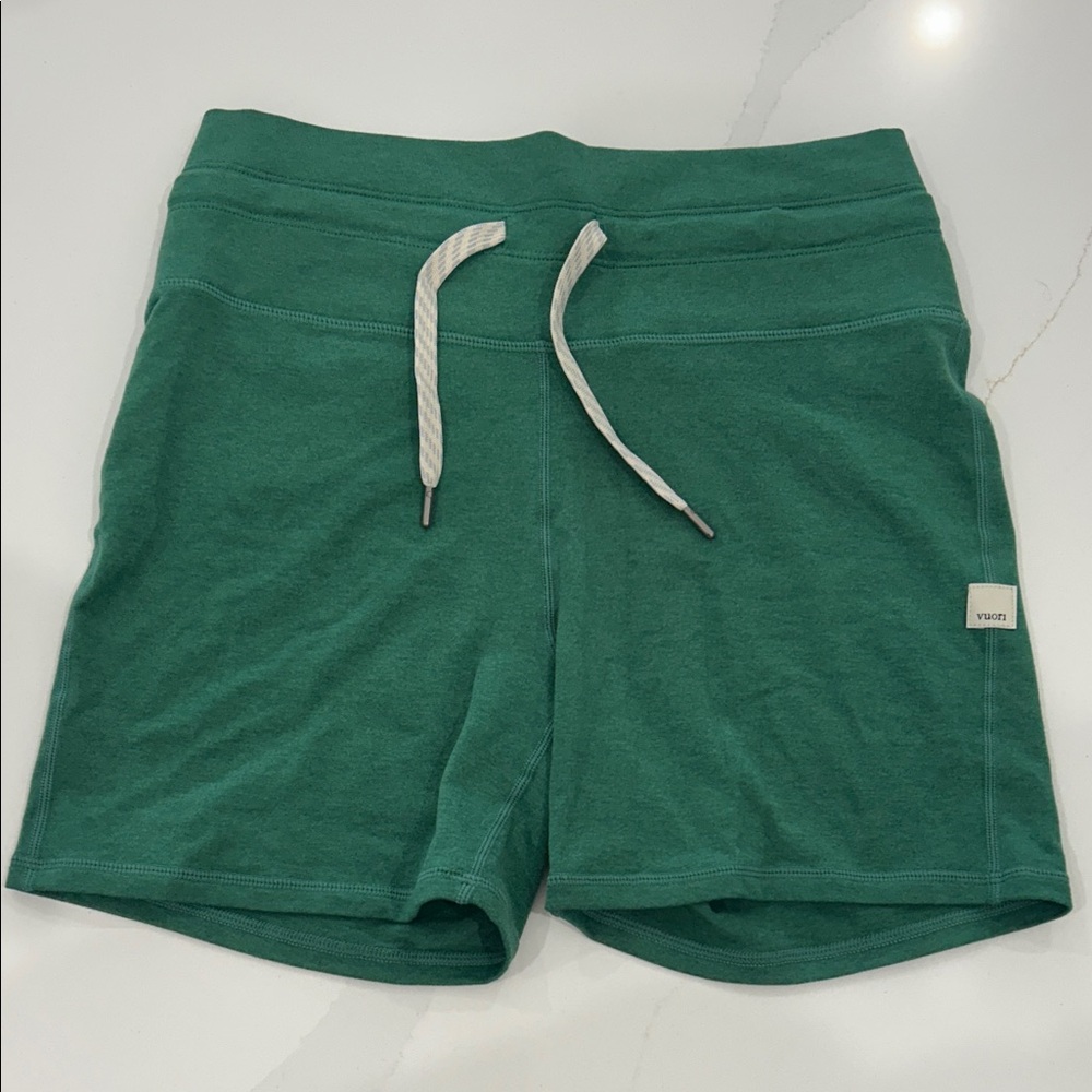 Vuori Teal Drawstring Shorts